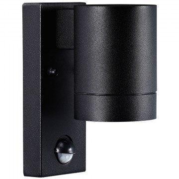 Wall Lamp With Sensor Tin Maxi 21509103 11,6x16cm 1xGU10 35W IP54 Black Nordlux