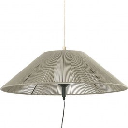 Ceiling Lamp Portable Saigon D105x30cm 1xE27 15W Beige-Dark Grey Faro Barcelona DARK GREY-BEIGE