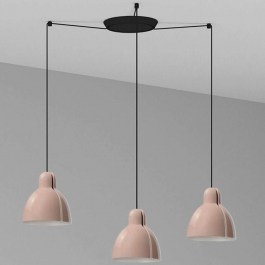 Φωτιστικό Οροφής Venice 64255-113-3L Φ20cm 3xE27 15W Pink Faro Barcelona PINK