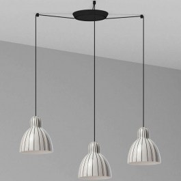 Φωτιστικό Οροφής Venice 64255-114-3L Φ20cm 3xE27 15W Black-White Faro Barcelona BLACK-WHITE
