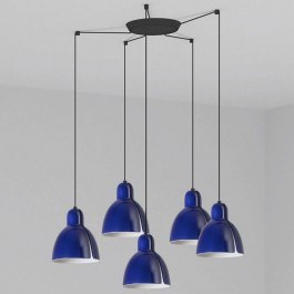 Ceiling Lamp Venice 64255-115-5L D20cm 5xE27 15W Blue Faro Barcelona BLUE