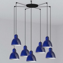 Ceiling Lamp Venice 64255-115-7L D20cm 7xE27 15W Blue Faro Barcelona BLUE
