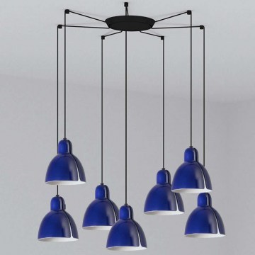 Ceiling Lamp Venice 64255-115-7L D20cm 7xE27 15W Blue Faro Barcelona
