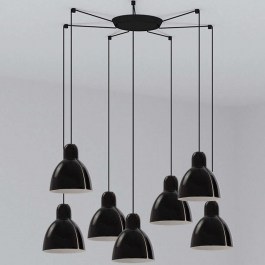 Ceiling Lamp Venice 64255-112-7L D20cm 7xE27 15W Black Faro Barcelona BLACK