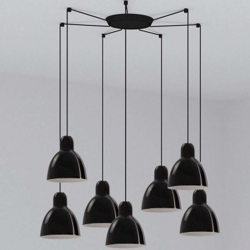 Ceiling Lamp Venice 64255-112-7L D20cm 7xE27 15W Black Faro Barcelona