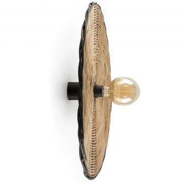 Wall Lamp Costas 62173-69 D60x7cm 1xE27 15W Natural-Black Faro Barcelona