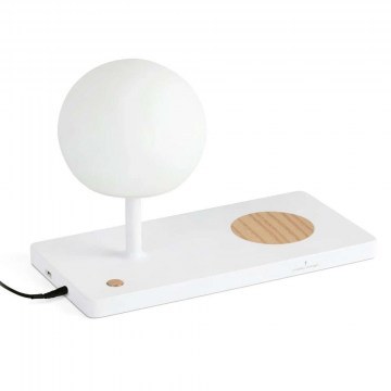 Table Lamp With Charger Niko 01007A 30x14,5x22cm Dim Led 7W White-Natural Faro Barcelona