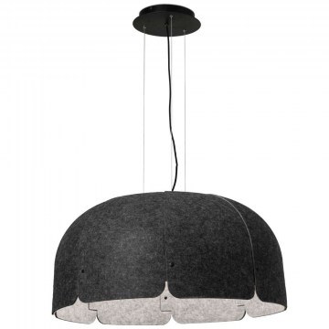 Ceiling Lamp Mute 20103 D80x37cm Led 2650lm 24W 4000K Dark Grey Faro Barcelona