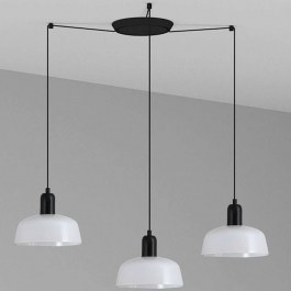 Φωτιστικό Οροφής Tatawin S 20340-116-3L 3xE27 15W Black-White Faro Barcelona BLACK-WHITE