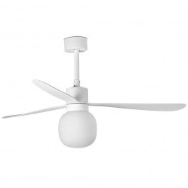 Ceiling Fan Amelia 33760-25 With Ligh Dim Led 20W 2700K And Τηλεχειριστήριο D132cm White Faro Barcelona WHITE