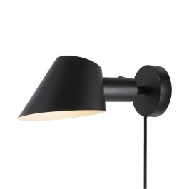 Wall Light Stay 15x11,7cm E27 Black Dftp Black