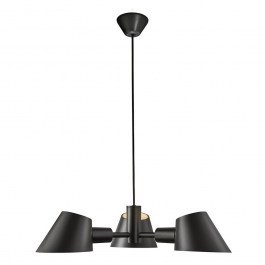 Φωτιστικό Οροφής Κρεμαστό Stay 3 60x12x300cm E27 Black Dftp Black