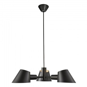 Φωτιστικό Οροφής Κρεμαστό Stay 3 60x12x300cm E27 Black Dftp