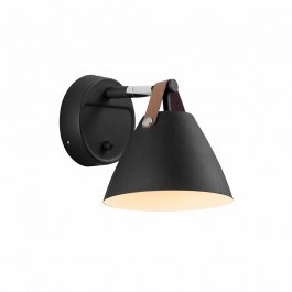 Wall Light Strap 15 21,5x17cm GU10 Black Dftp Black