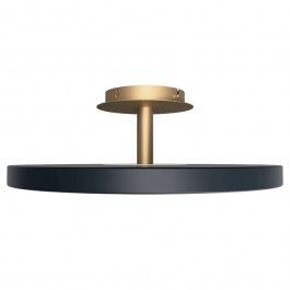 Φωτιστικό Οροφής - Πλαφονιέρα Asteria 2330 Φ60x21cm Led 2300lm 37W 3000K Anthracite-Brass Umage ANTHRACITE-BRASS