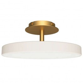 Φωτιστικό Οροφής - Πλαφονιέρα Asteria 2371 Φ43x16,9cm Led 1100lm 17W 3000K White-Brass Umage WHITE-BRASS