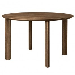 Τραπέζι Τραπεζαρίας Comfort Circle Ripples 5856C5856-1 Φ120x74,7cm Dark Oak Umage DARK OAK