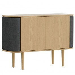 Μπουφές Treasures Horizons S 5622C710-04 109x43x75cm Oak-Dark Grey Umage OAK-DARK GREY