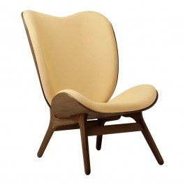 A Conversation Piece Tall Armchair 5872C704-11 73x93x106cm Dark Oak Summer Shine LIGHT YELLOW