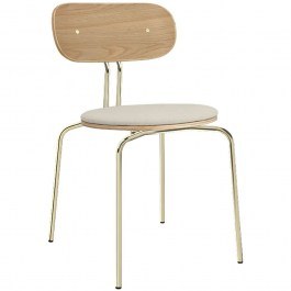 Dining Chair Curious Brass 5916-1C719-02 44,5x48x77,5cm Oak-Sand Umage OAK-SAND