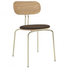 Καρέκλα Τραπεζαρίας Curious Brass 5916-1C719-10 44,5x48x77,5cm Oak-Mocca Umage OAK-MOCCA