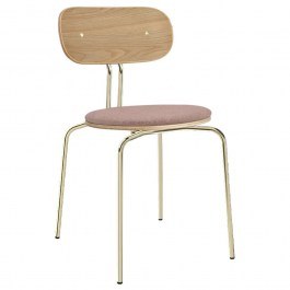 Καρέκλα Τραπεζαρίας Curious Brass 5916-1C719-16 44,5x48x77,5cm Oak-Rose Umage OAK-ROSE