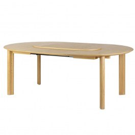 Τραπέζι Τραπεζαρίας Επεκτεινόμενο Comfort Circle Smooth 5657C5657-5 132/202x132x74,7cm Oak Umage OAK