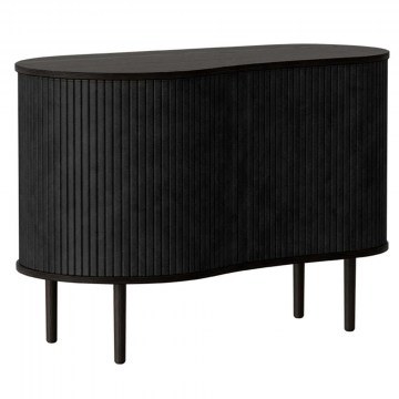 Buffet Audacious Faux Leather 5111C5600-7 100x50x67cm Black Oak-Charcoal Umage