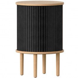 Τραπεζάκι Βοηθητικό Audacious Faux Leather 5603C5603-7 Φ38x59,3cm Oak-Charcoal Umage CHARCOAL