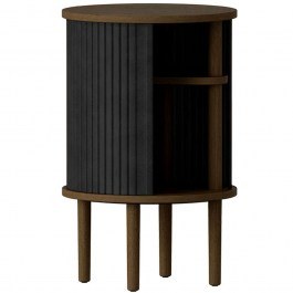 Τραπεζάκι Βοηθητικό Audacious Faux Leather 5803C5603-7 Φ38x59,3cm Dark Oak-Charcoal Umage DARK OAK-CHARCOAL