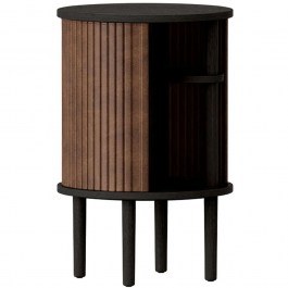 Τραπεζάκι Βοηθητικό Audacious Faux Leather 5113C5603-6 Φ38x59,3cm Black Oak-Brown Umage BLACK OAK-BROWN