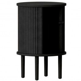 Τραπεζάκι Βοηθητικό Audacious Faux Leather 5113C5603-7 Φ38x59,3cm Black Oak-Charcoal Umage BLACK OAK-CHARCOAL