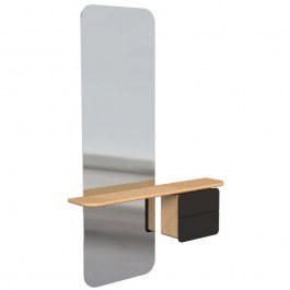 Καθρέπτης Τοίχου One More Look 5620C5620-2 78x15x118cm Oak-Anthracite Umage ANTHRACITE-OAK