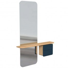 Καθρέπτης Τοίχου One More Look 5620C5620-4 78x15x118cm Oak-Petrol Umage OAK-PETROL