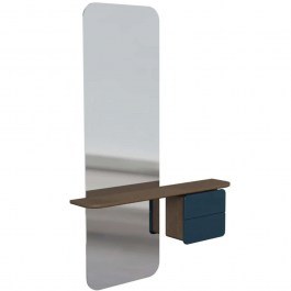 Καθρέπτης Τοίχου One More Look 5820C5620-4 78x15x118cm Dark Oak-Petrol Umage DARK OAK-PETROL