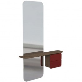 Καθρέπτης Τοίχου One More Look 5820C5620-5 78x15x118cm Dark Oak-Red Umage DARK OAK-RED