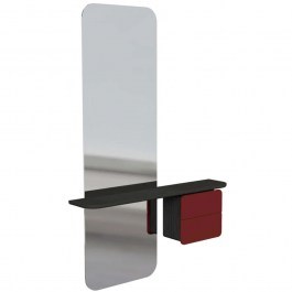 Καθρέπτης Τοίχου One More Look 5108C5620-5 78x15x118cm Black Oak-Red Umage BLACK OAK-RED