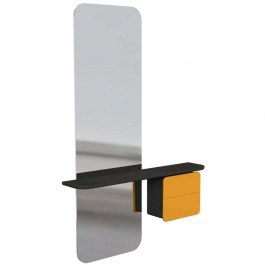 Καθρέπτης Τοίχου One More Look 5108C5620-6 78x15x118cm Black Oak-Yellow Umage BLACK OAK-YELLOW