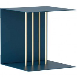 Ράφι Τοίχου Teaser 5007 30x30x30cm Petrol-Brass Umage PETROL