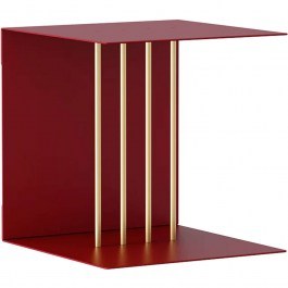 Ράφι Τοίχου Teaser 5008 30x30x30cm Red-Brass Umage RED