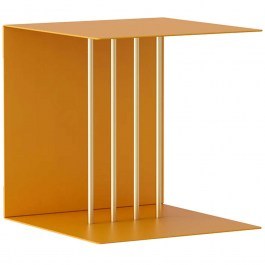 Ράφι Τοίχου Teaser 5009 30x30x30cm Yellow-Brass Umage YELLOW