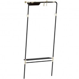 Κρεμάστρα Δαπέδου Lean On Me 5251 78x32x182cm Brass-Black Umage BLACK