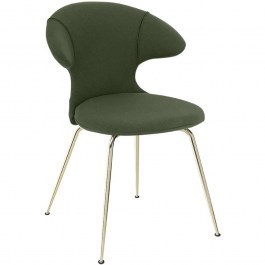 Dining Chair Time Flies Horizons S 590-05C5901-1 57x59x83cm Green-Brass Umage GREEN-BRASS