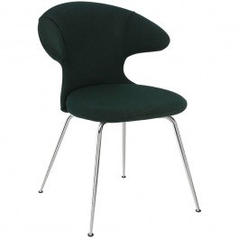 Dining Chair Time Flies Horizons S 590-13C5901-2 57x59x83cm Dark Green-Chrome Umage DARK GREEN-CHROME