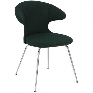 Καρέκλα Τραπεζαρίας Time Flies Horizons S 590-13C5901-2 57x59x83cm Dark Green-Chrome Umage