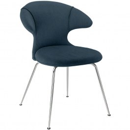 Καρέκλα Τραπεζαρίας Time Flies Horizons S 590-15C5901-2 57x59x83cm Blue-Chrome Umage BLUE-CHROME