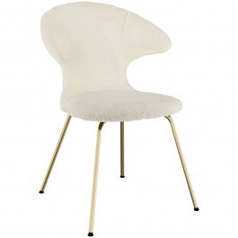 Dining Chair Time Flies Teddy Bear 590-18C5901-1 57x59x83cm White-Brass Umage WHITE-BRASS