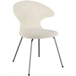 Dining Chair Time Flies Teddy Bear 590-18C5901-2 57x59x83cm White-Chrome Umage WHITE-CHROME