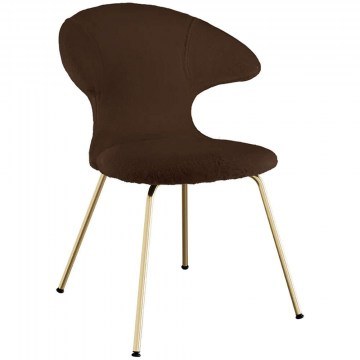 Dining Chair Time Flies Teddy Bear 590-19C5901-1 57x59x83cm Brown-Brass Umage