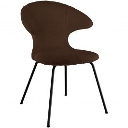 Dining Chair Time Flies Teddy Bear 590-19C5901-3 57x59x83cm Brown-Black Umage BLACK-BROWN